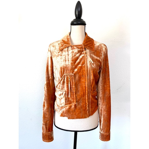 Louis Vuitton crushed velvet moto jacket - Picture 4 of 8